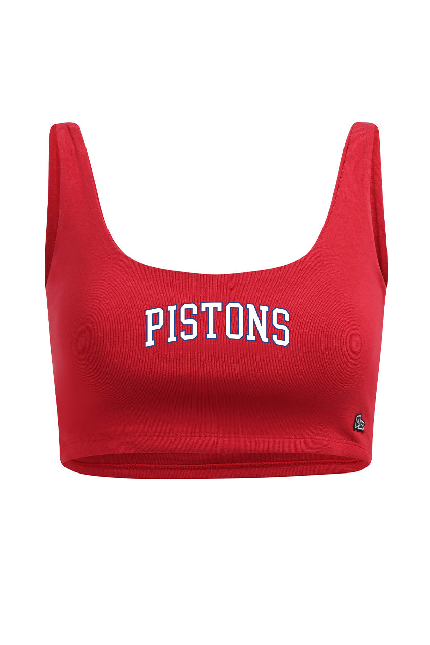 Detroit Pistons Scoop Neck Crop Top