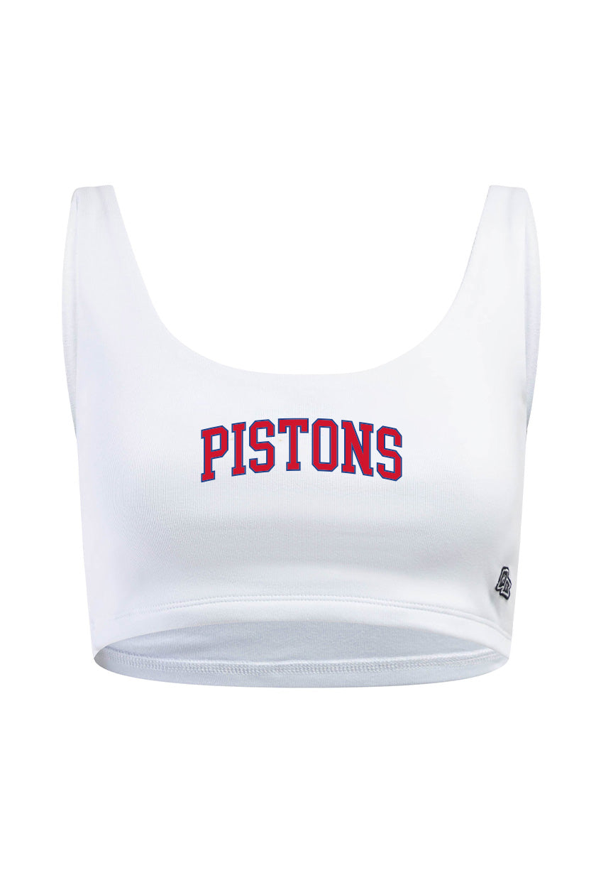 Detroit Pistons Scoop Neck Crop Top