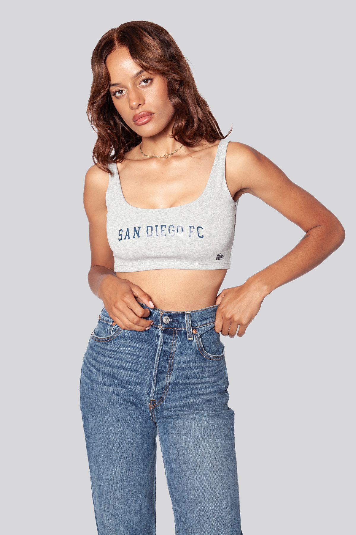 San Diego FC Scoop Neck Crop Top