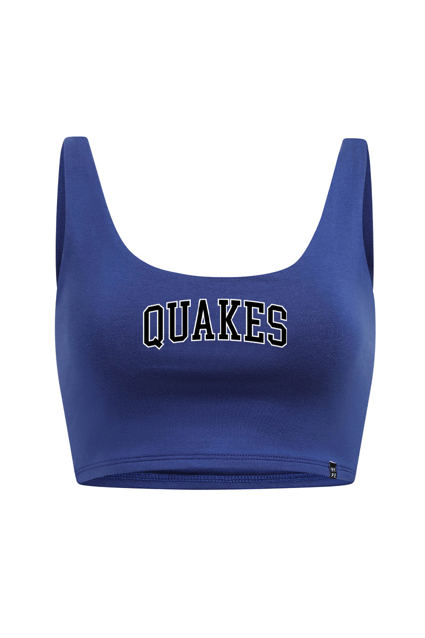 San Jose Earthquakes Scoop Neck Crop Top