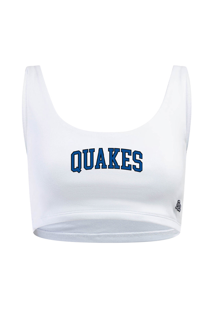 San Jose Earthquakes Scoop Neck Crop Top