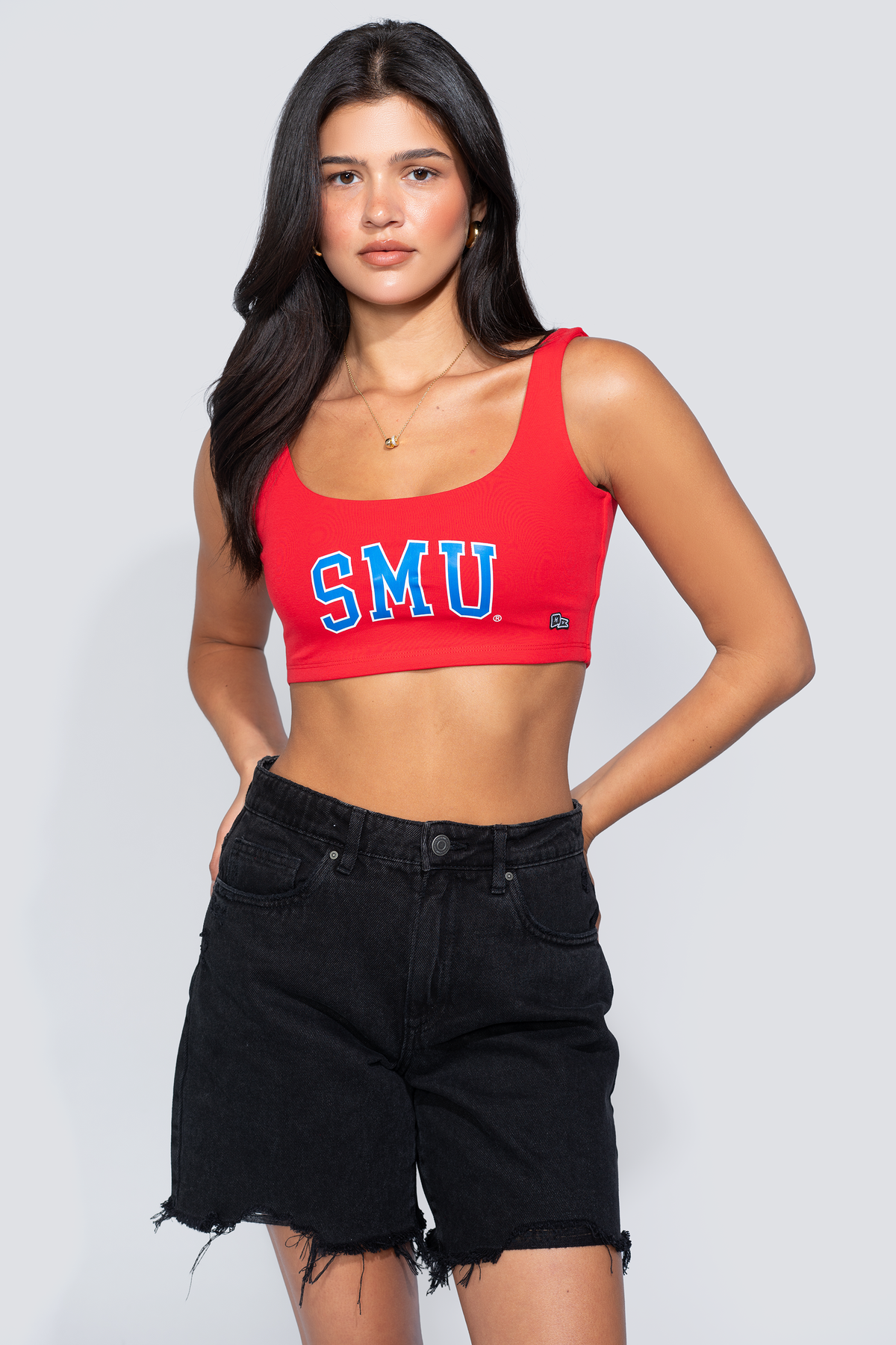 SMU | Scoop Neck Crop Top