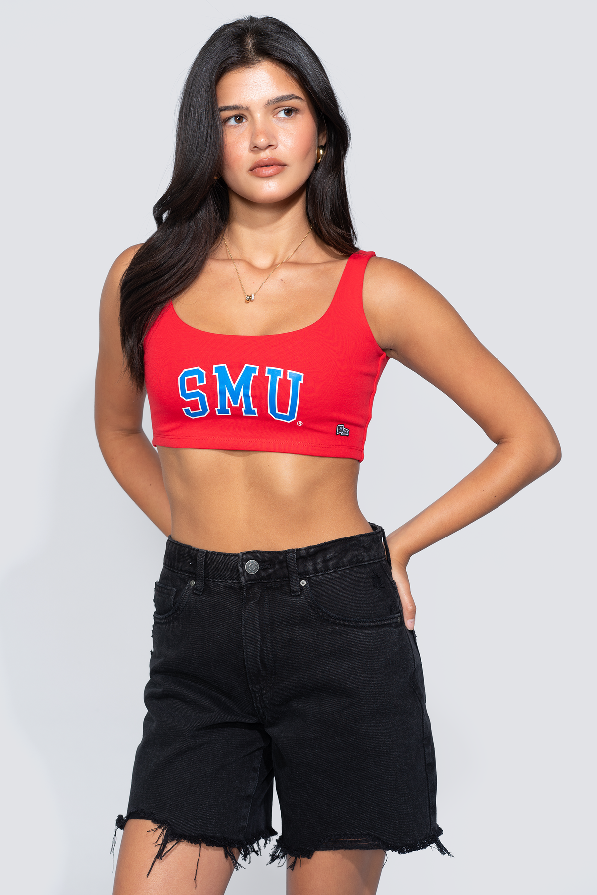 SMU | Scoop Neck Crop Top