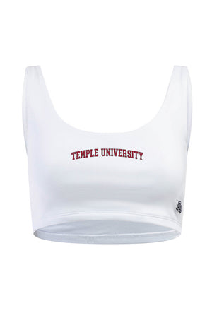 Temple University Scoop Neck Crop Top