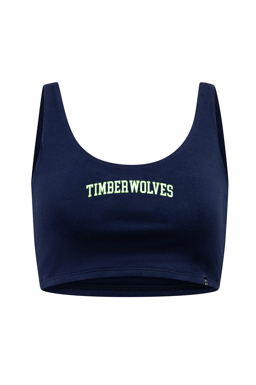 Minnesota Timberwolves Scoop Neck Crop Top