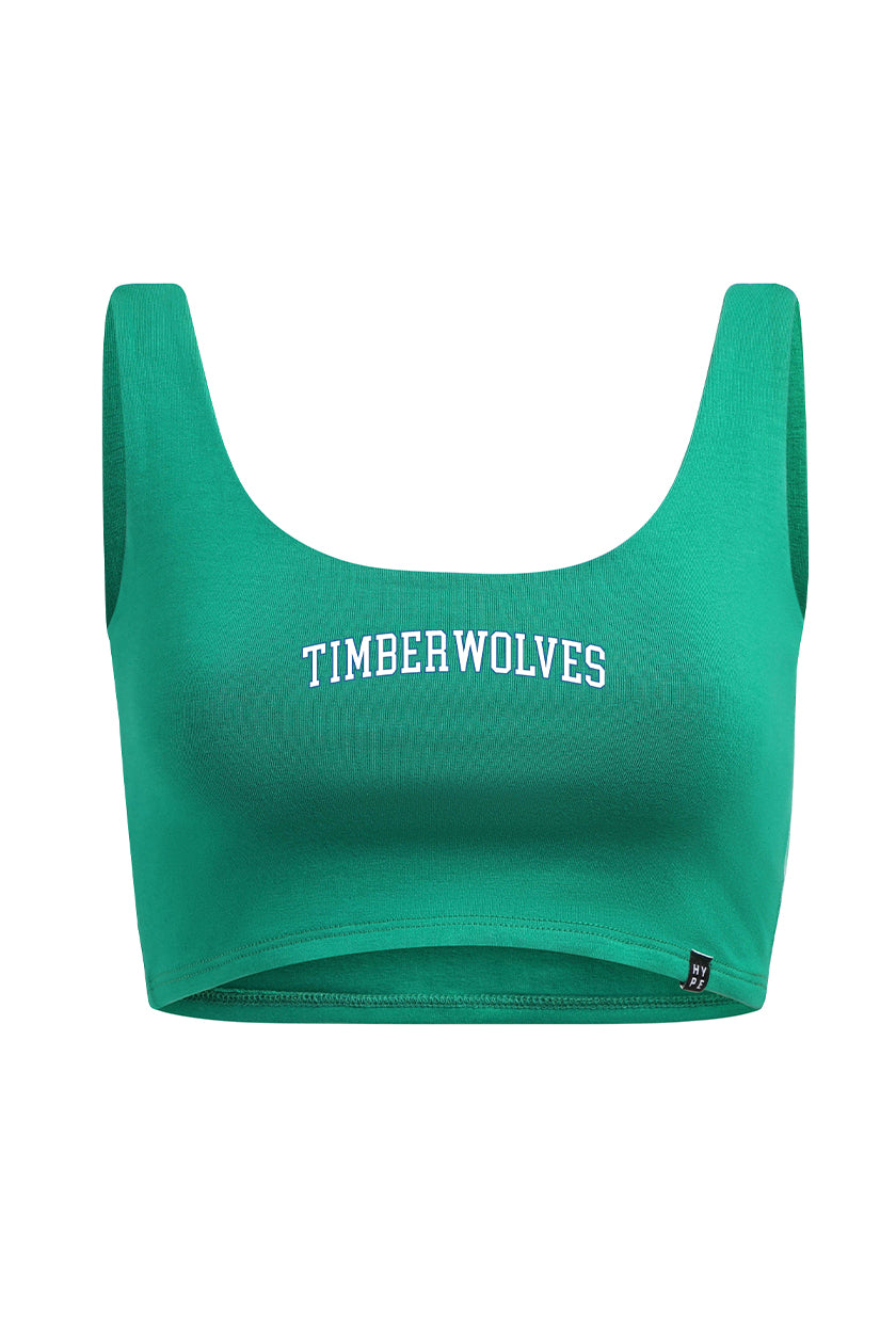 Minnesota Timberwolves Scoop Neck Crop Top