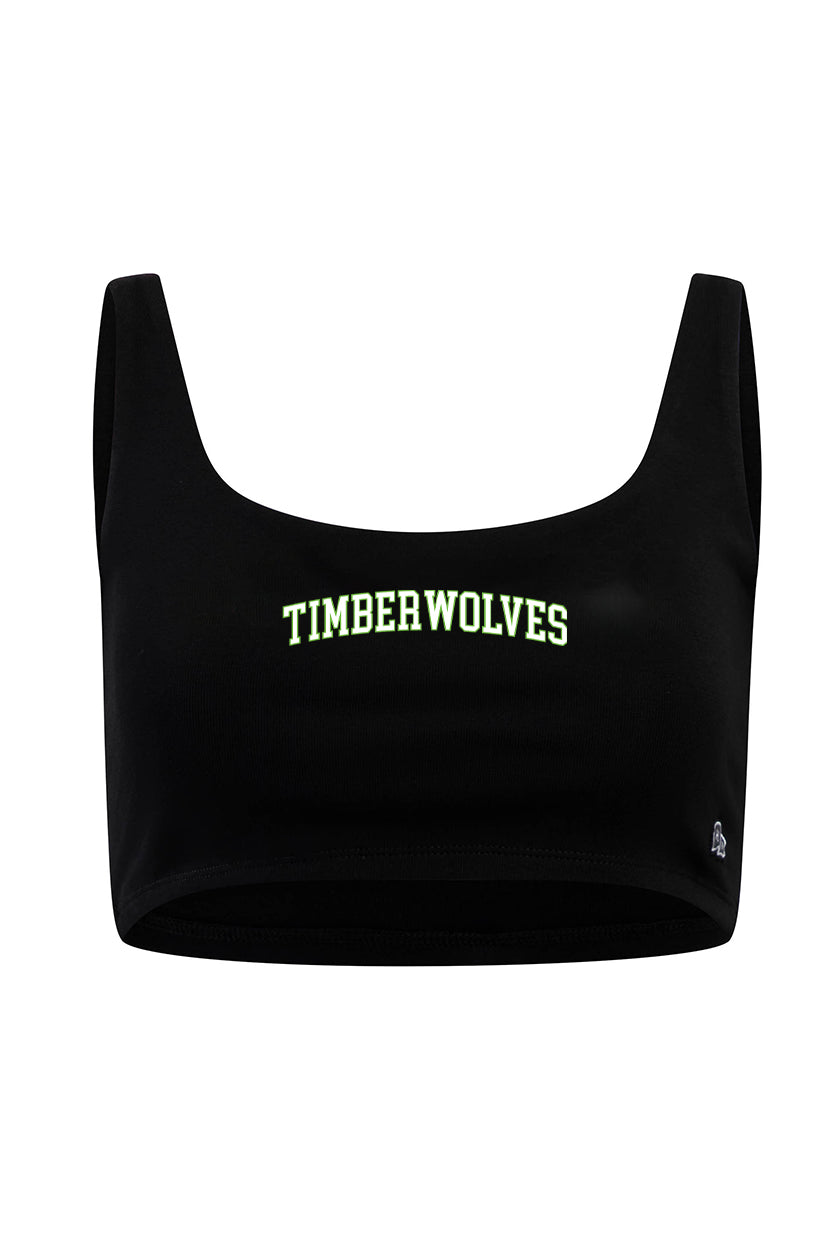 Minnesota Timberwolves Scoop Neck Crop Top