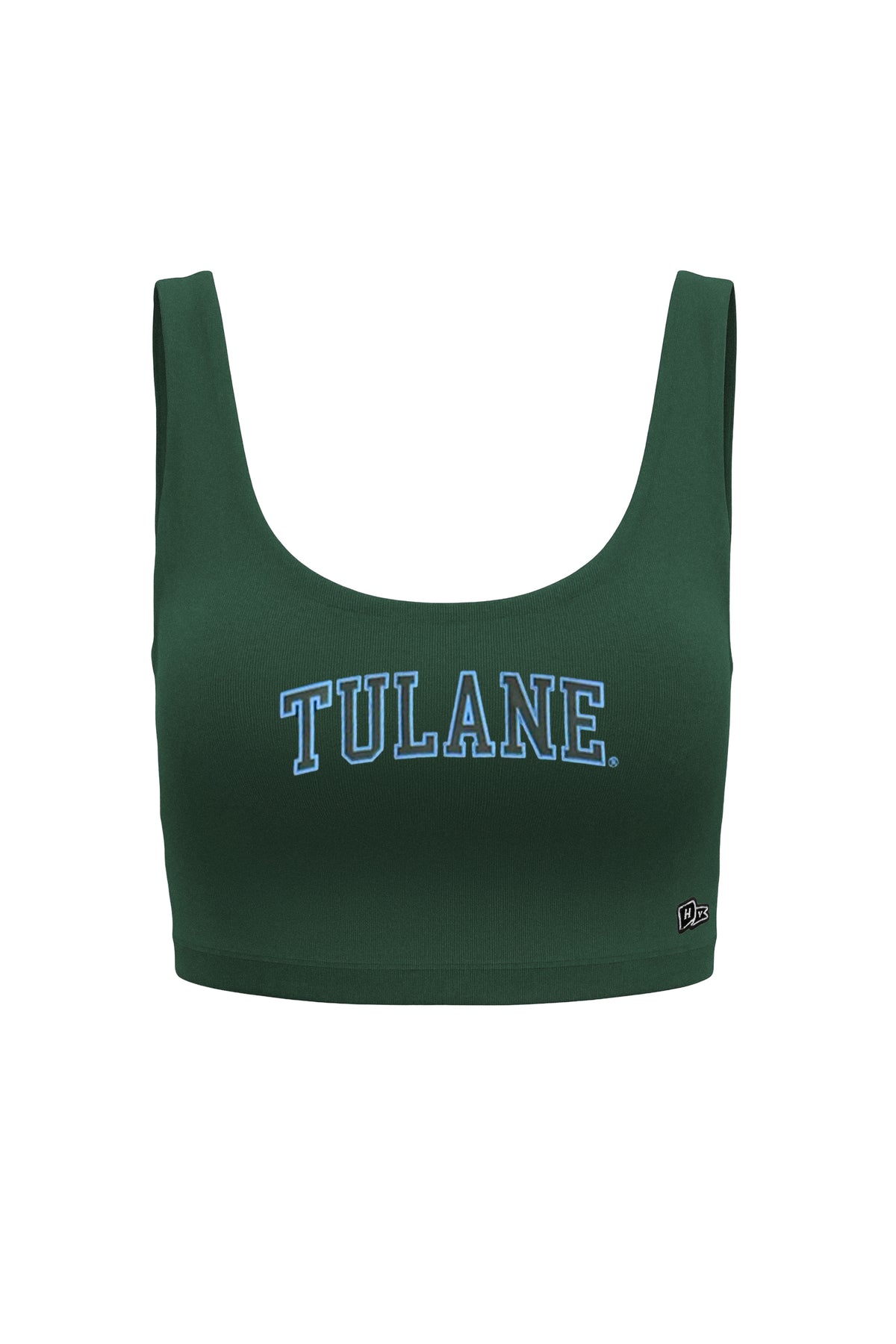 Tulane | Scoop Neck Crop Top