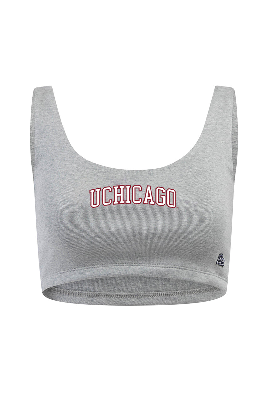 U Chicago Scoop Neck Crop Top
