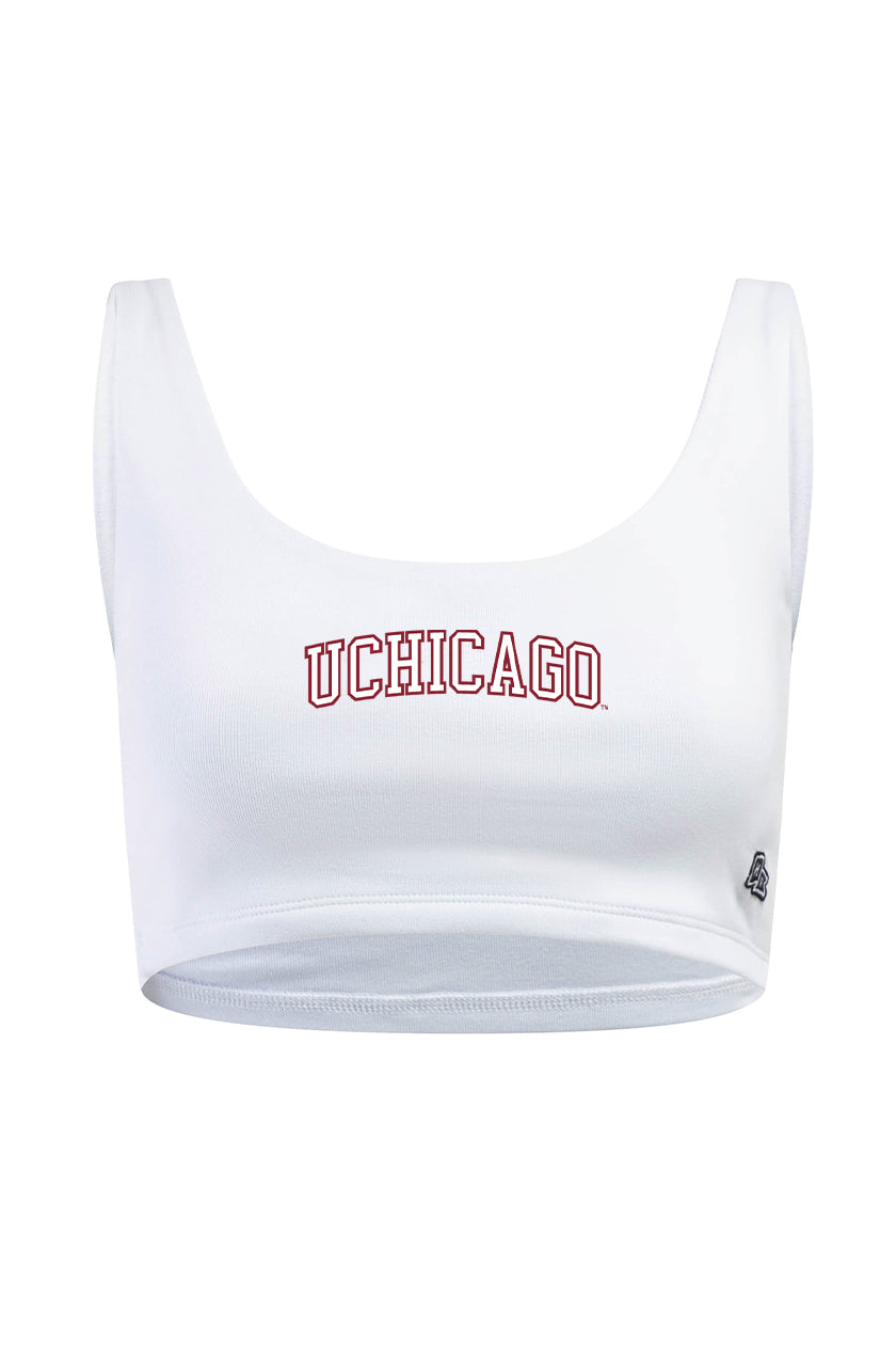 U Chicago Scoop Neck Crop Top