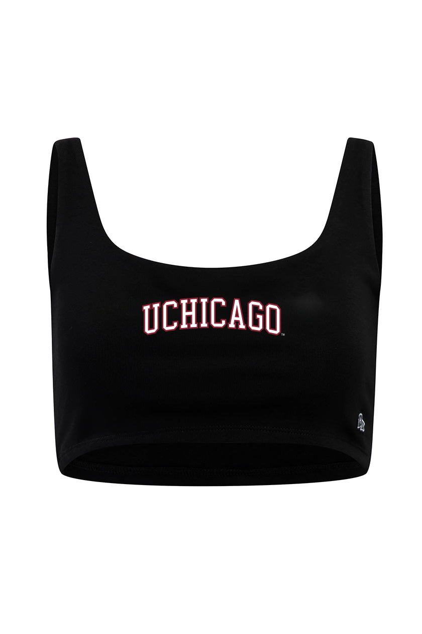 U Chicago Scoop Neck Crop Top
