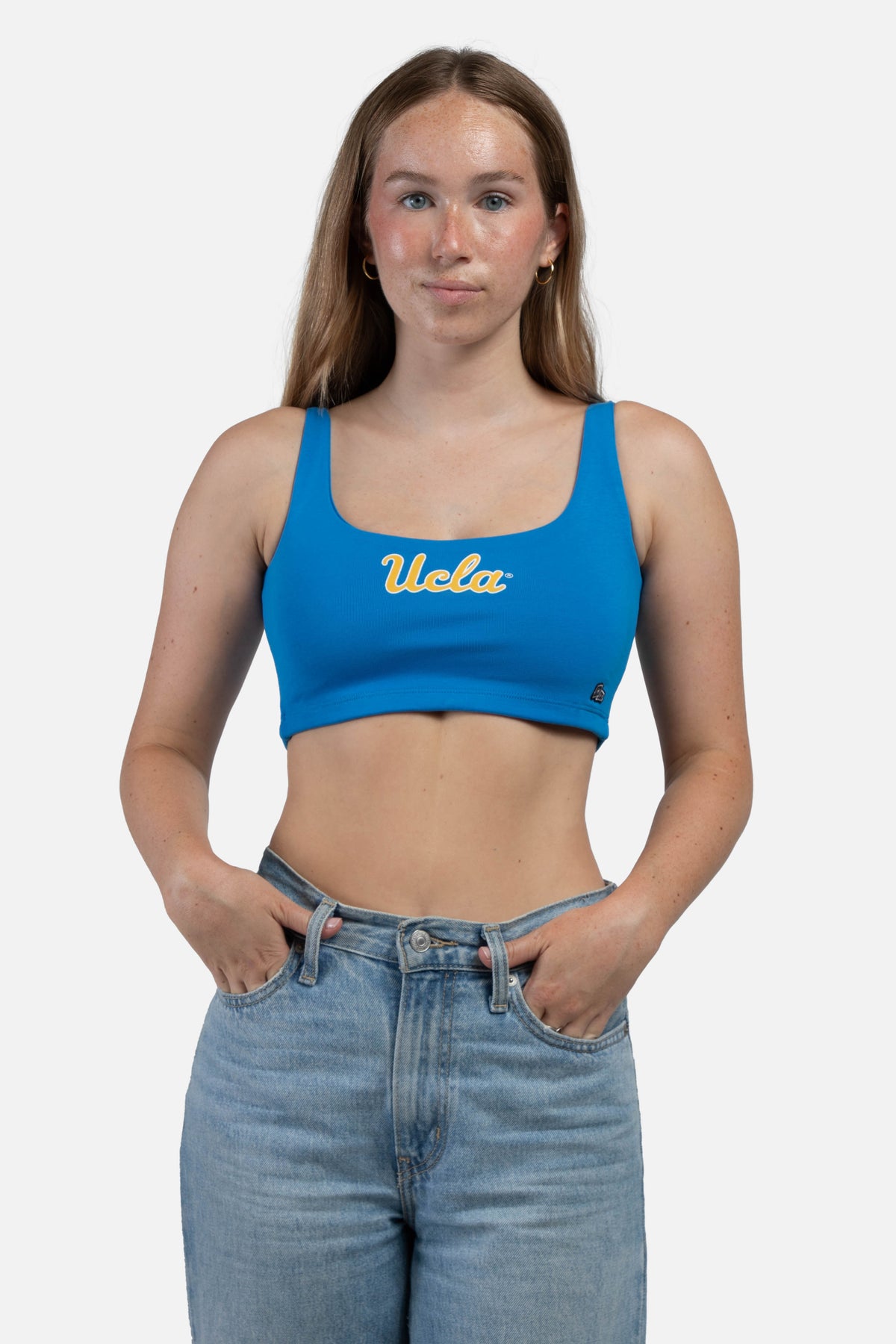 UCLA Scoop Neck Crop Top