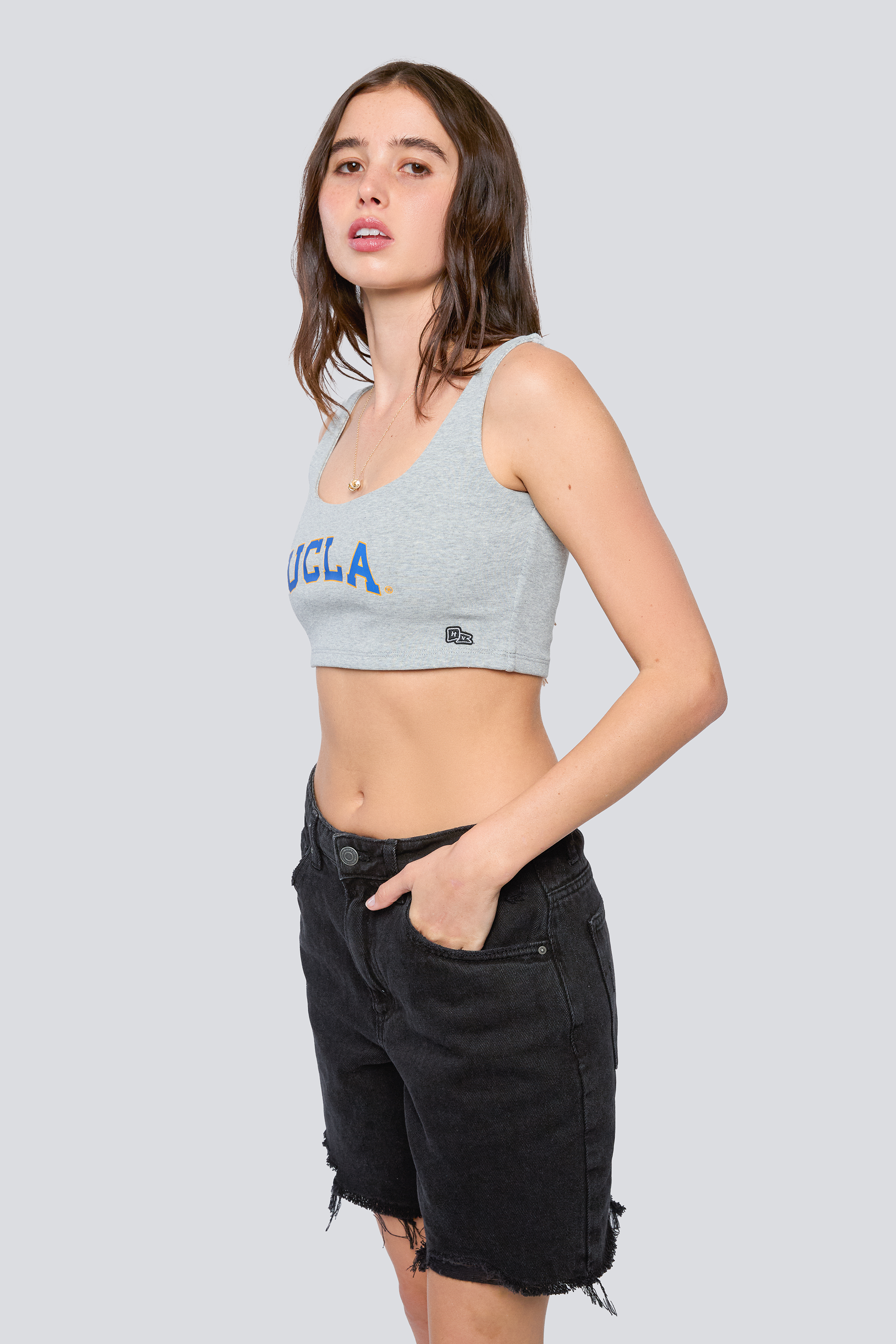 UCLA Scoop Neck Crop Top