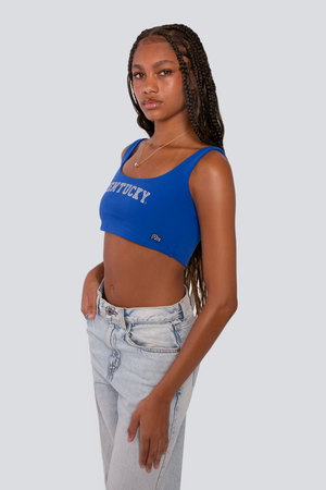 Kentucky Scoop Neck Crop Top