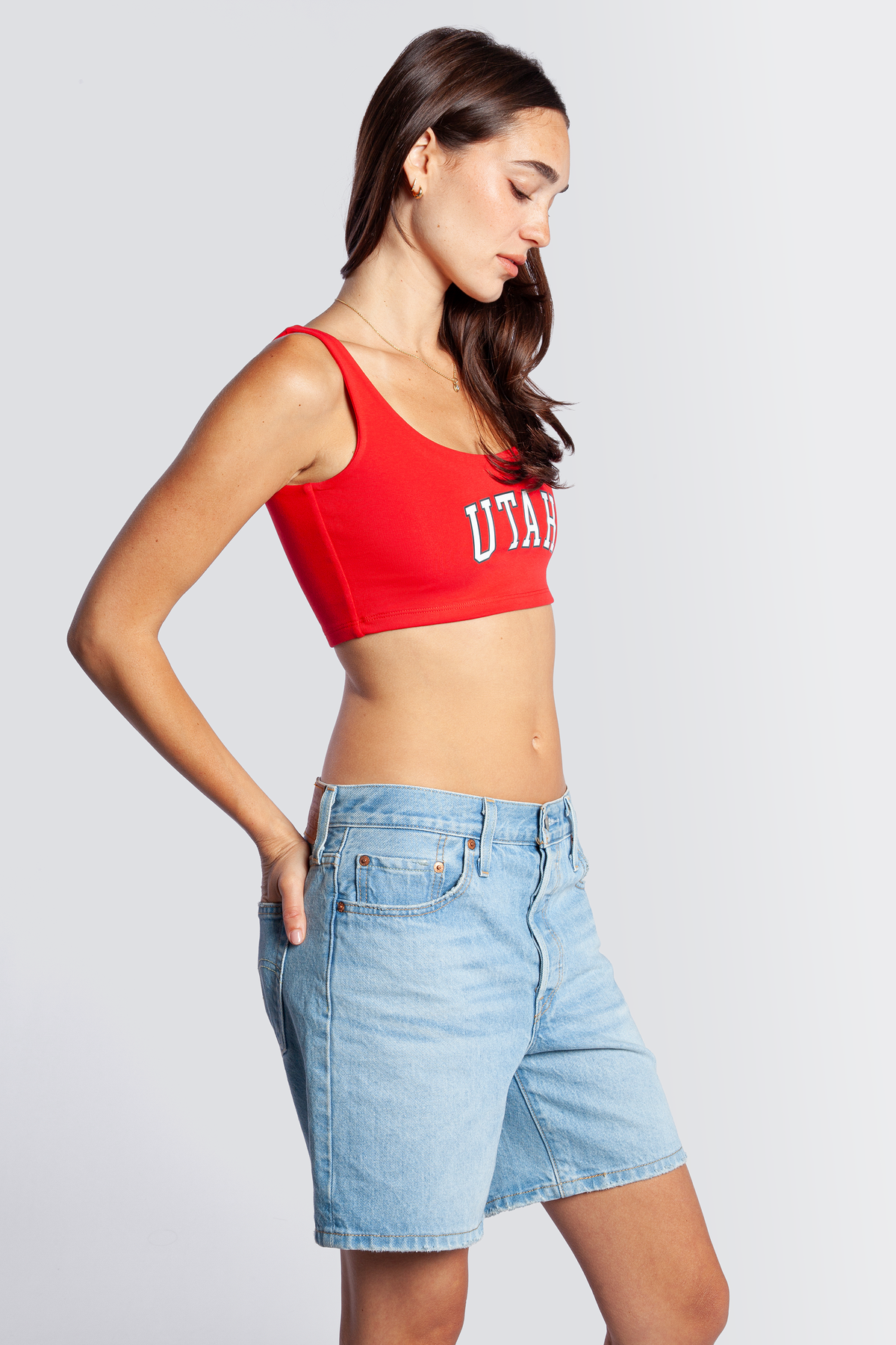 Utah | Scoop Neck Crop Top