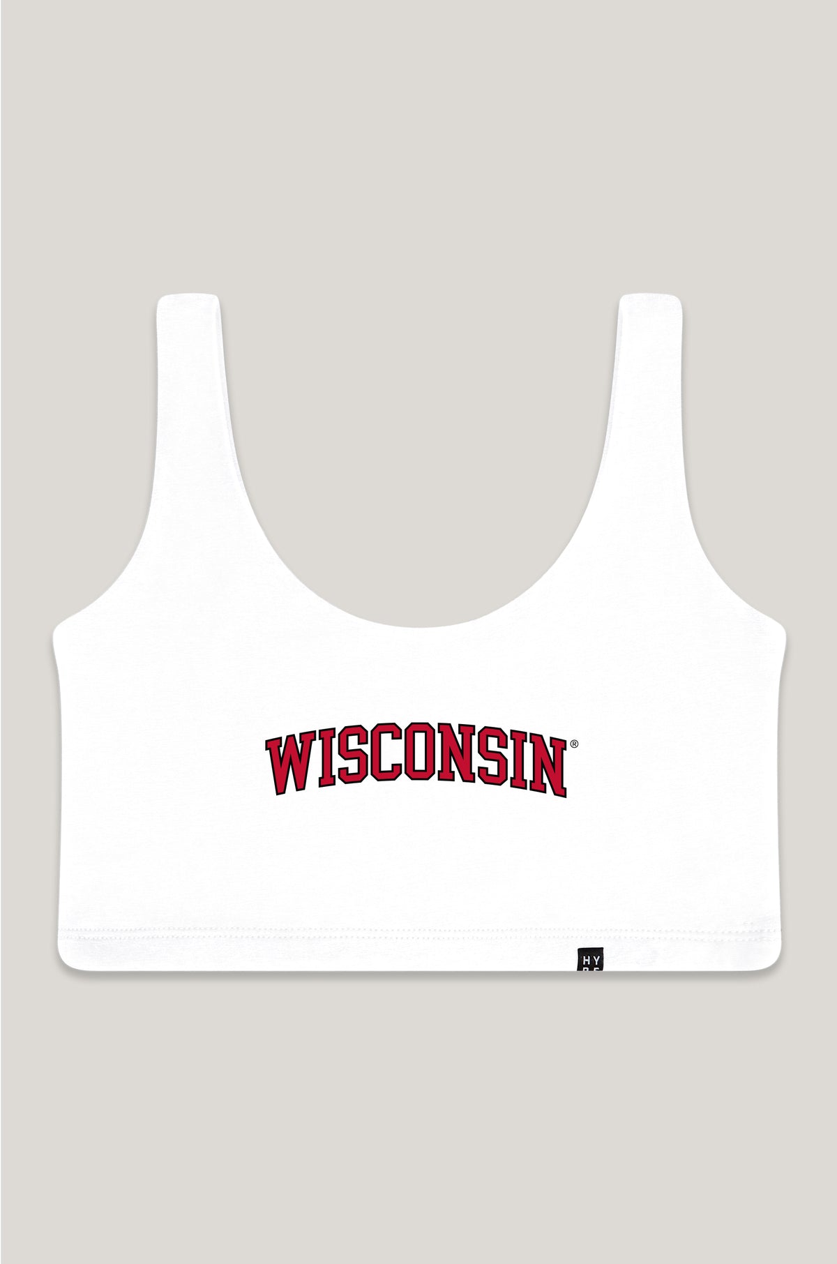 Wisconsin Scoop Neck Crop Top