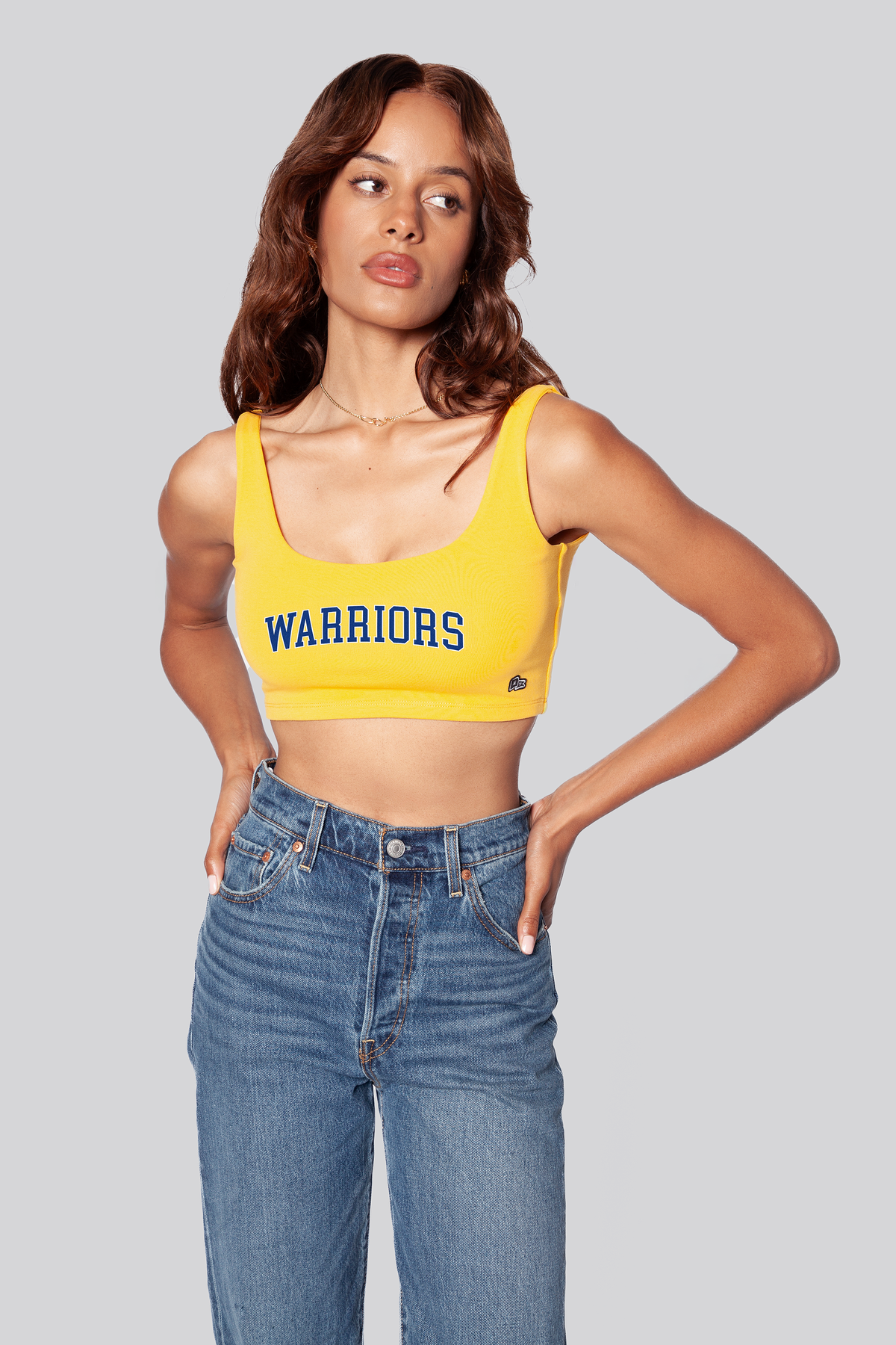 Golden State Warriors Scoop Neck Crop Top