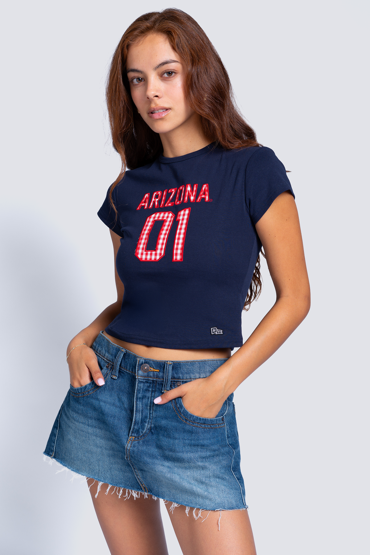 Arizona Gingham Baby Tee