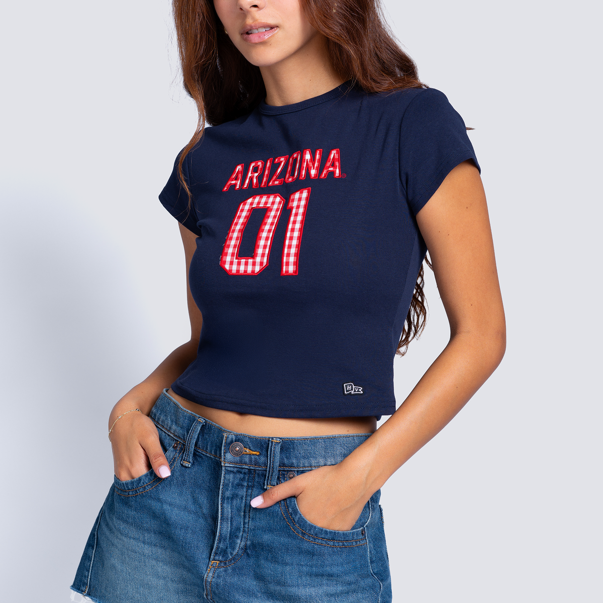 Arizona Gingham Baby Tee
