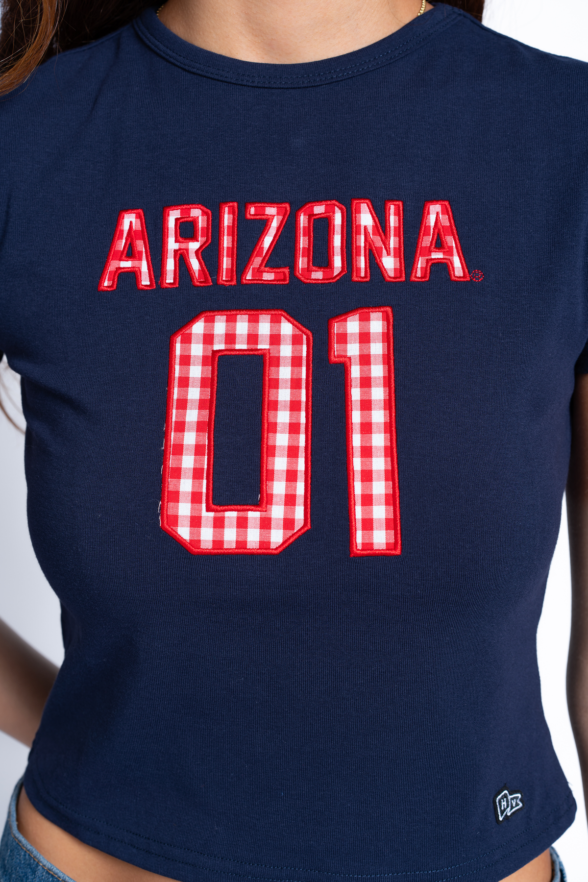 Arizona Gingham Baby Tee
