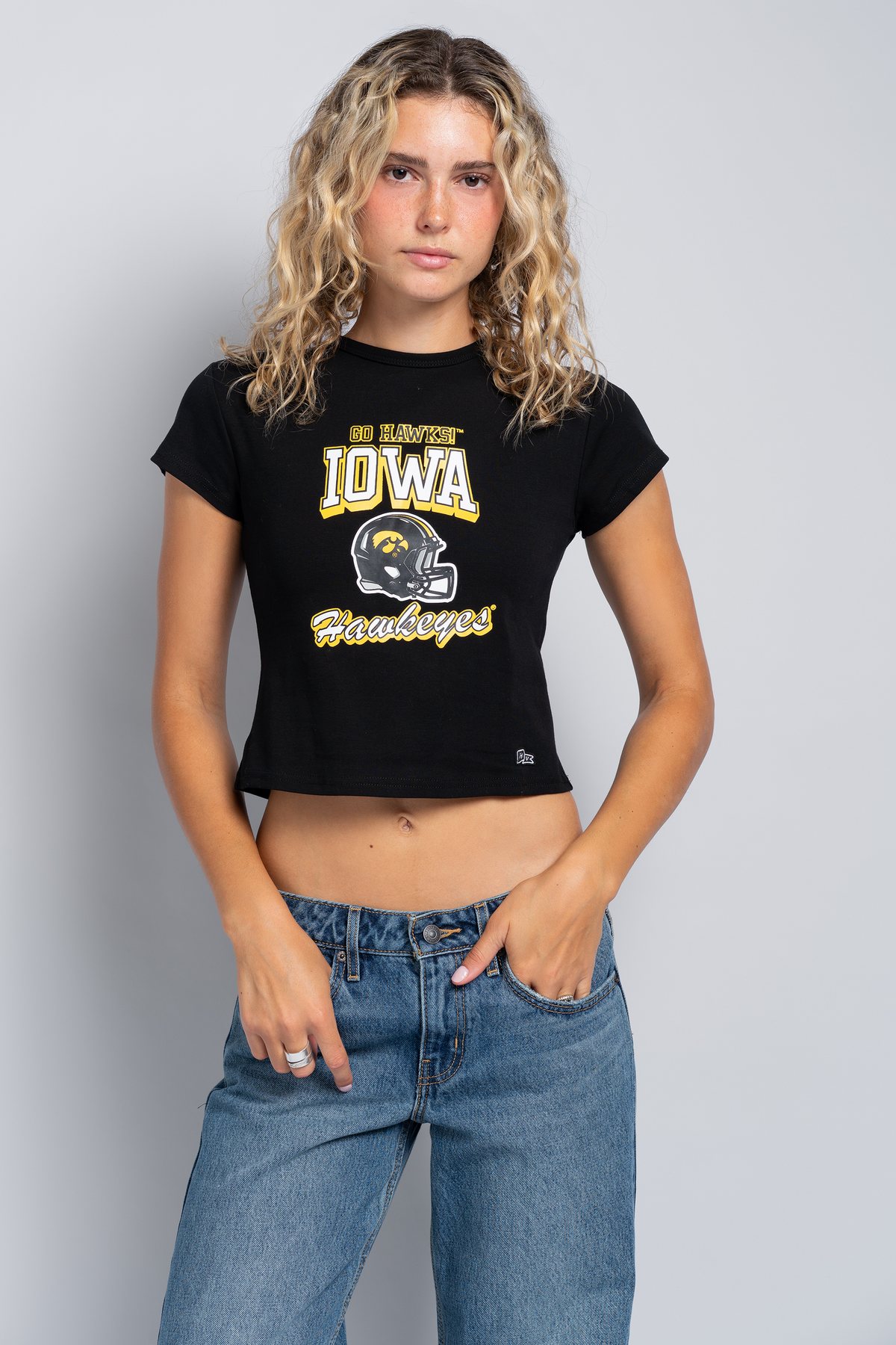 University of Iowa Vintage Baby Tee