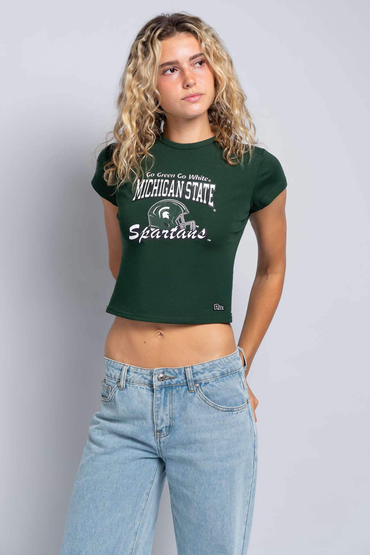 Michigan State Vintage Baby Tee