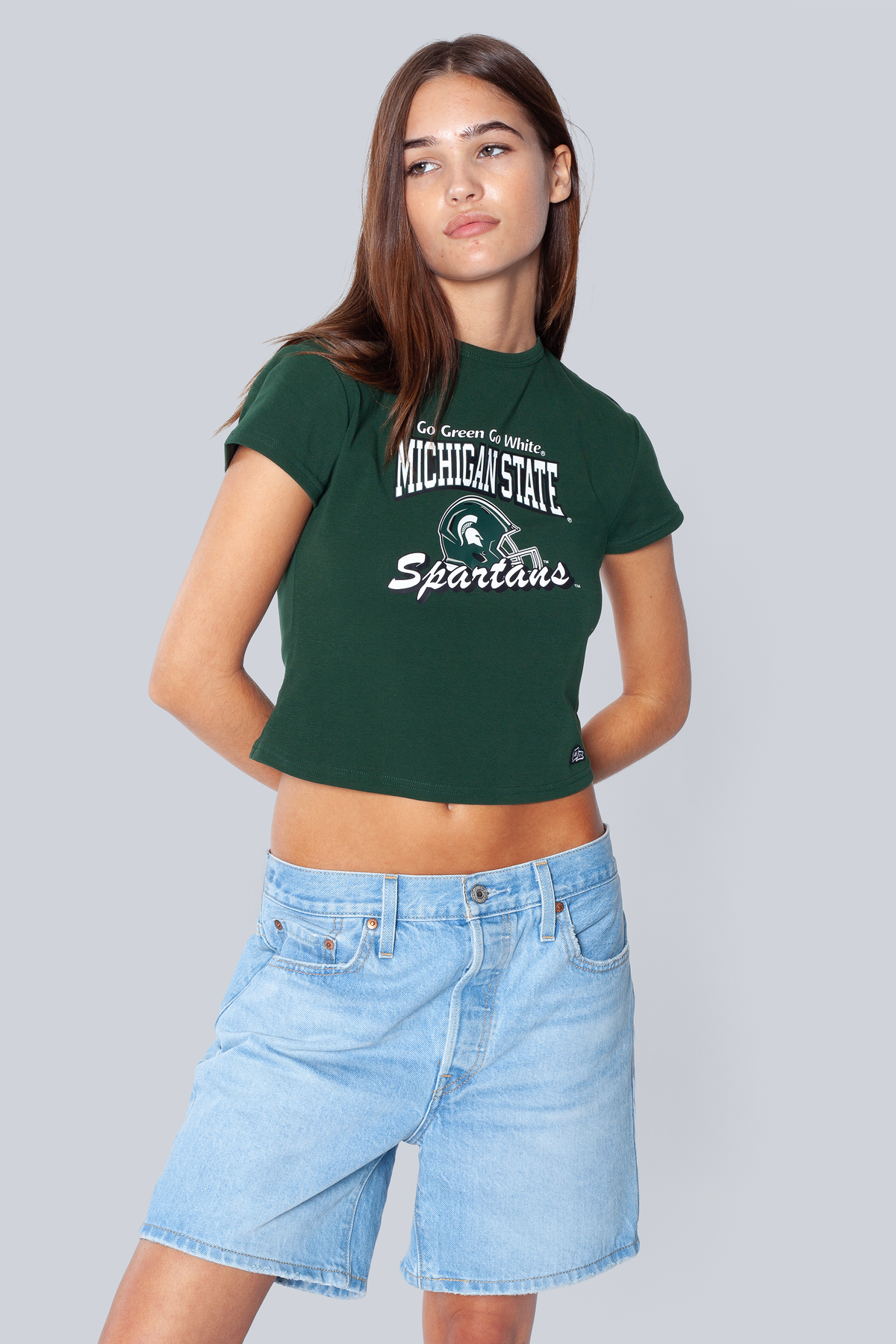 Michigan State Vintage Baby Tee