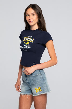 University of Michigan Vintage Baby Tee