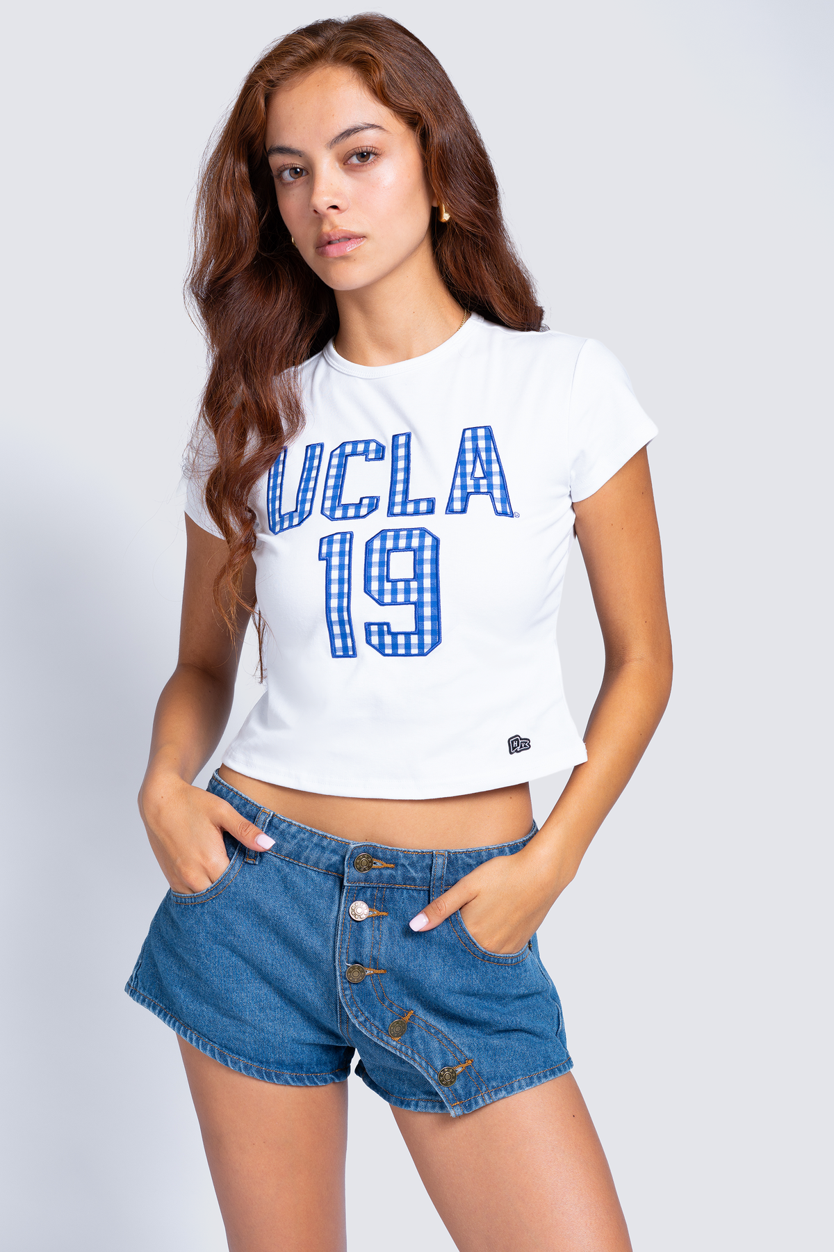 UCLA Gingham Baby Tee