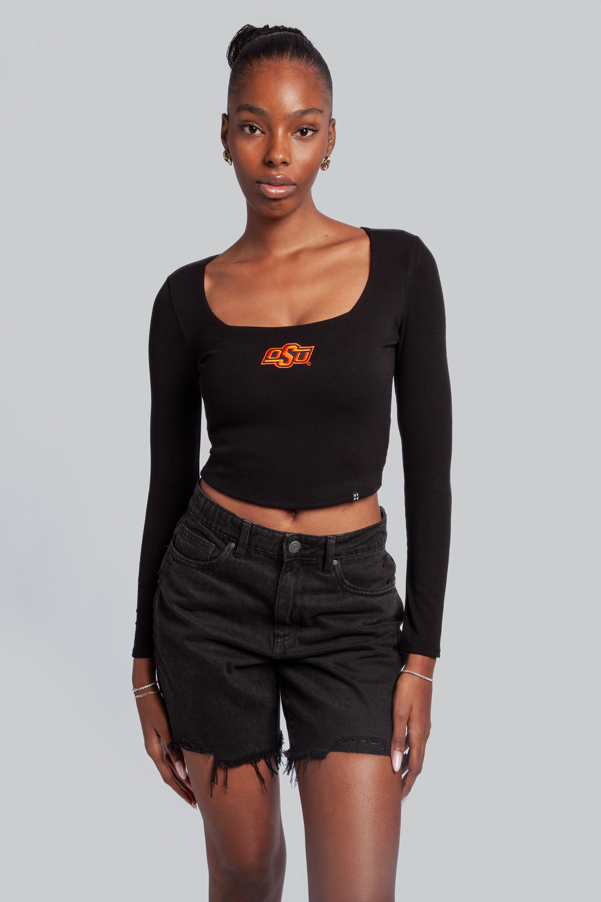 Oklahoma State Square Neck Top