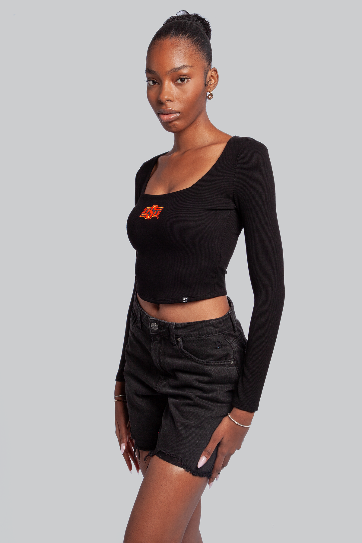 Oklahoma State Square Neck Top