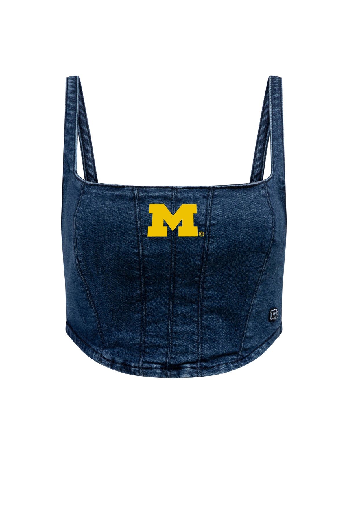 University of Michigan Denim Corset