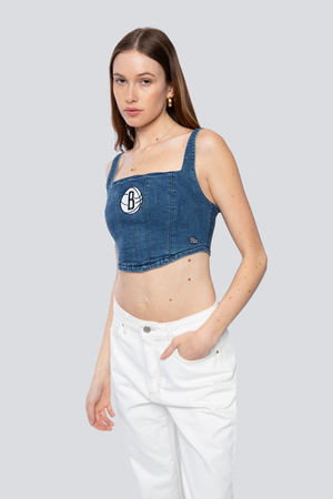 Brooklyn Nets Denim Corset