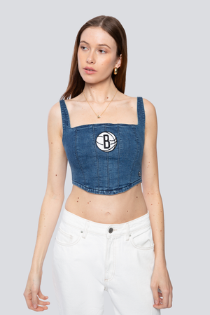 Brooklyn Nets Denim Corset