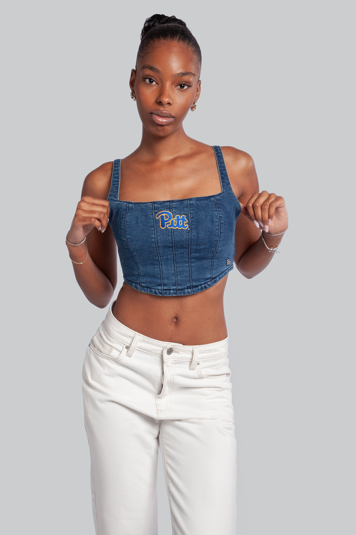 University of Pittsburgh Denim Corset