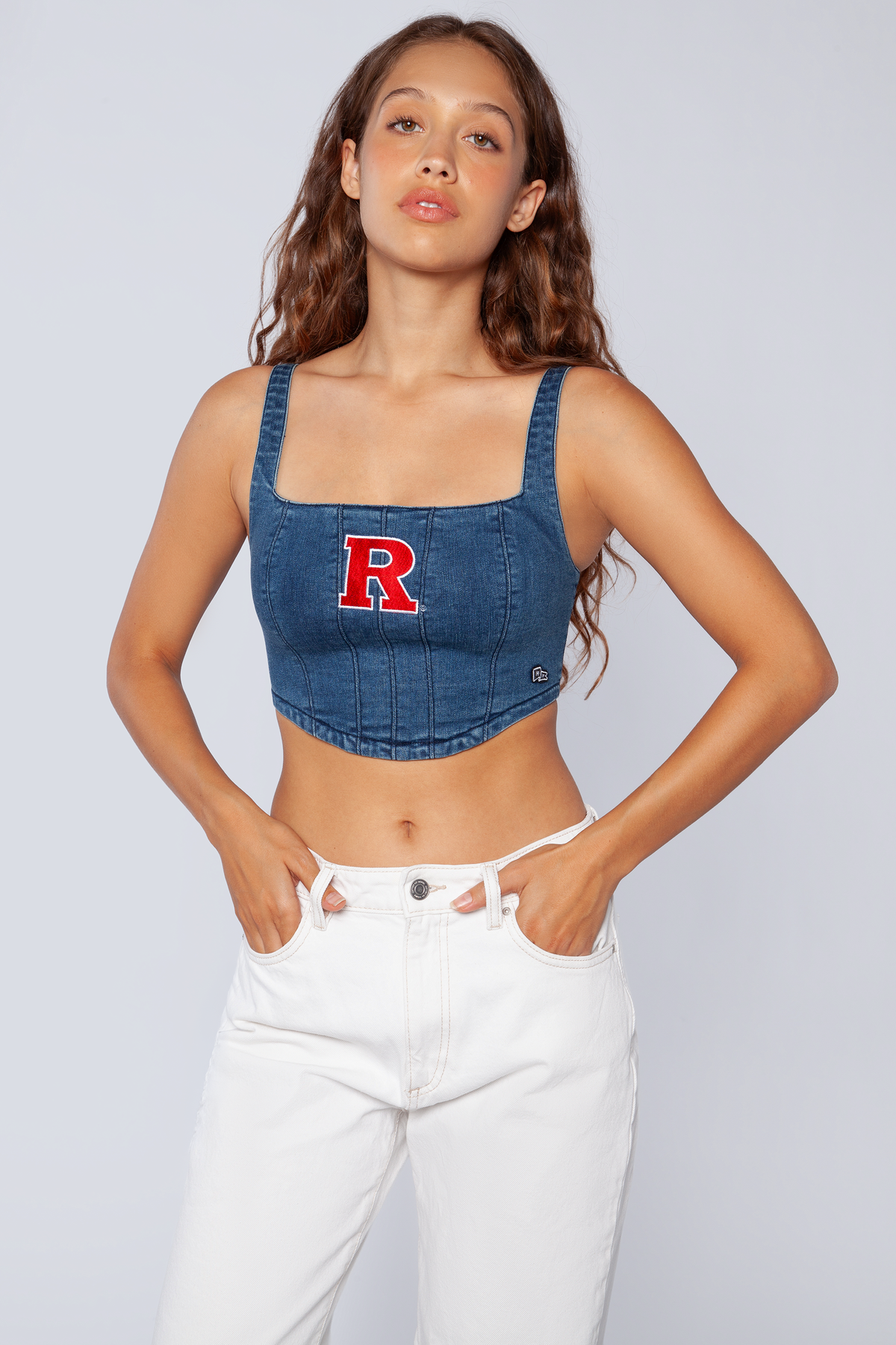 Rutgers University Denim Corset