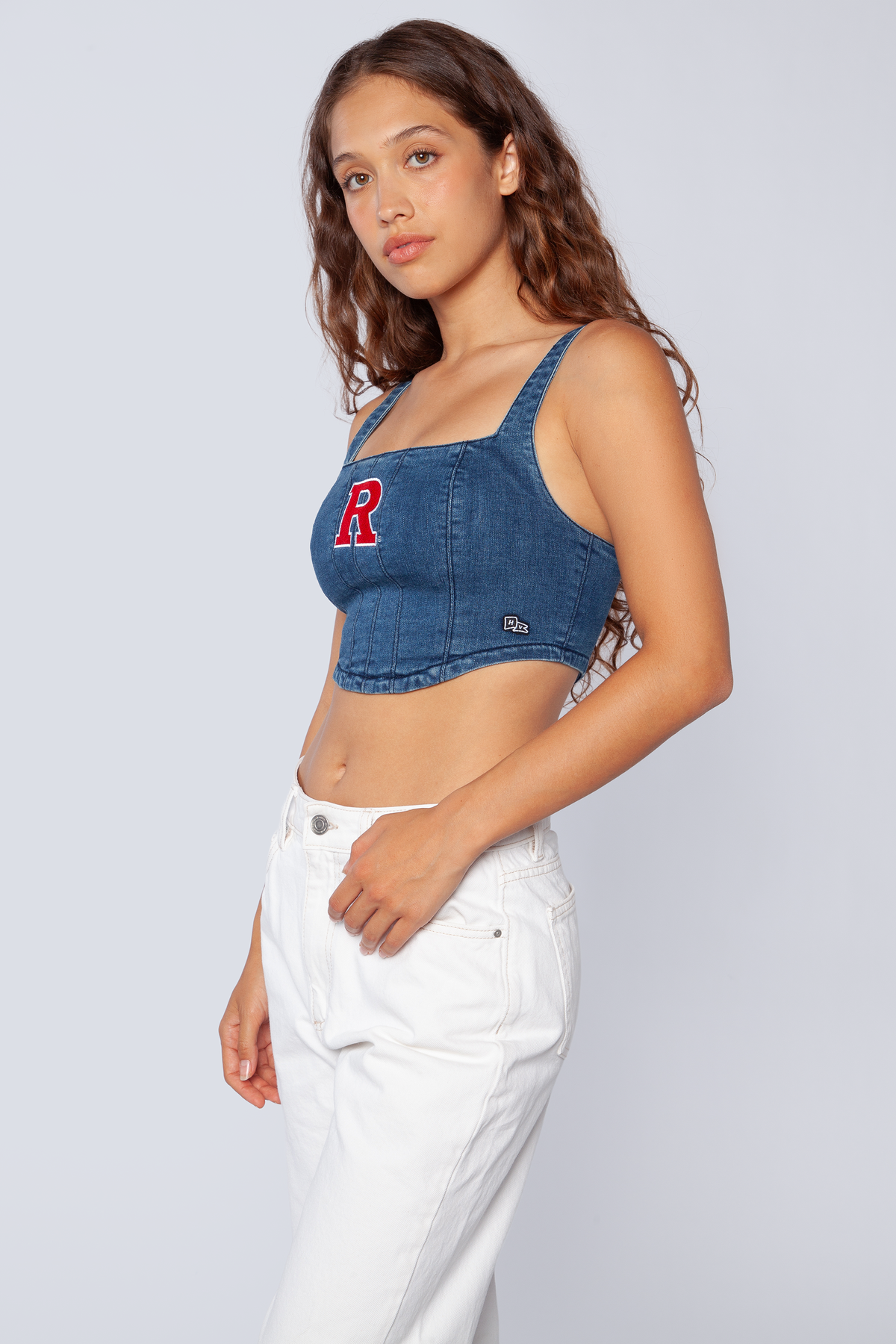 Rutgers University Denim Corset