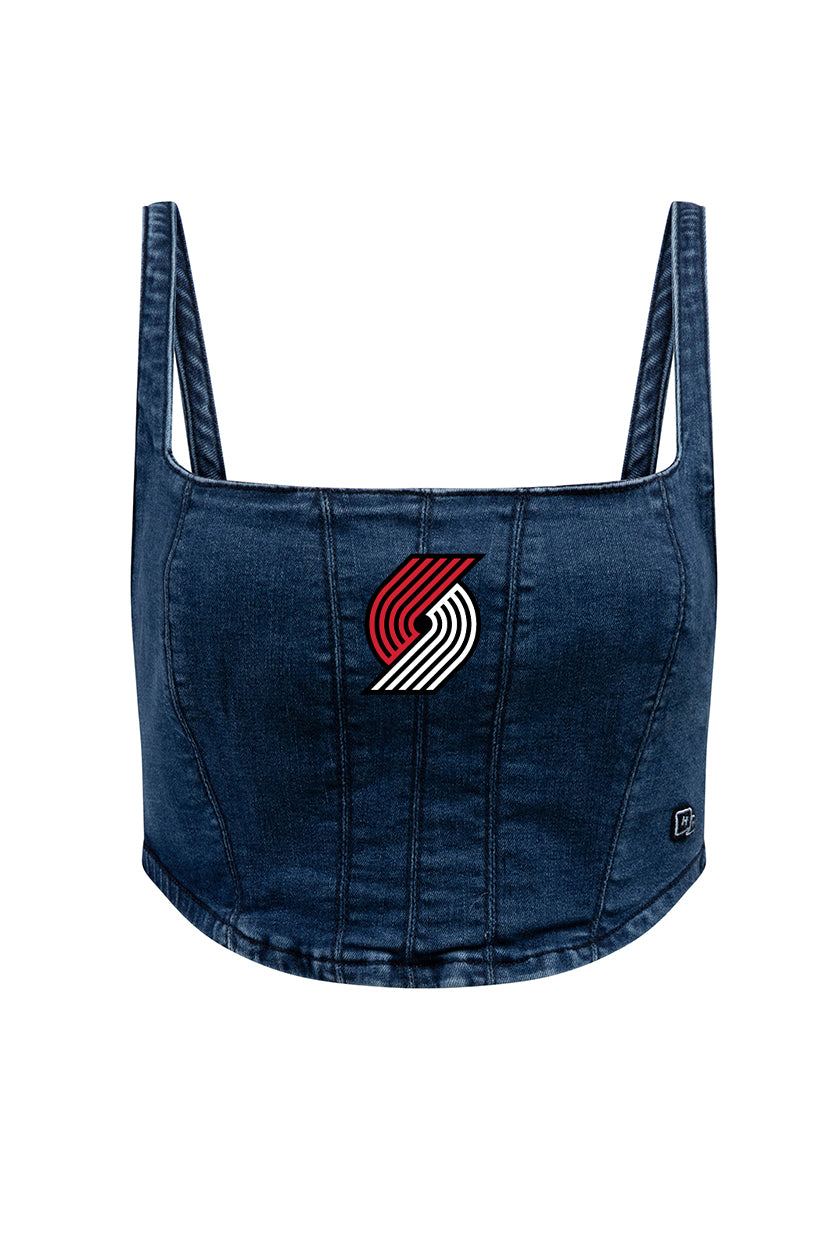 Portland Trail Blazers Denim Corset