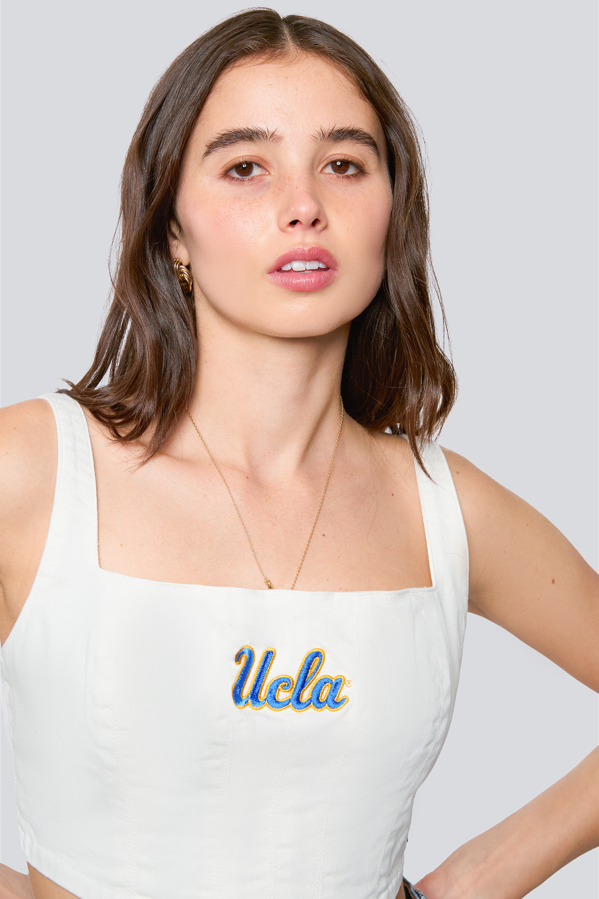 UCLA Denim Corset