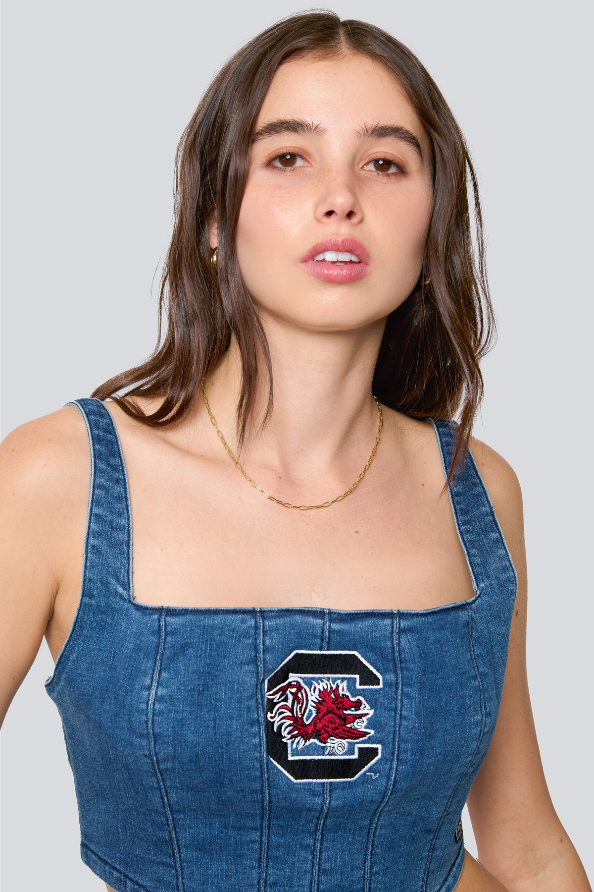 University of South Carolina Denim Corset