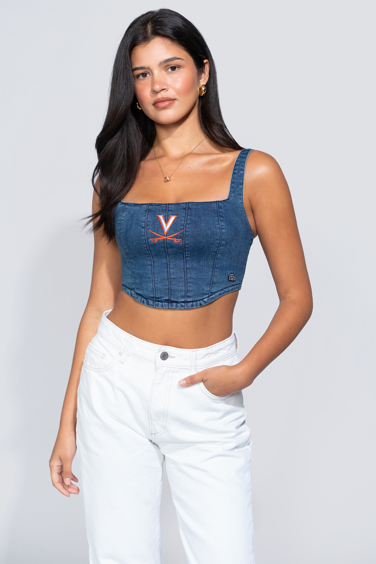 University of Virginia Denim Corset