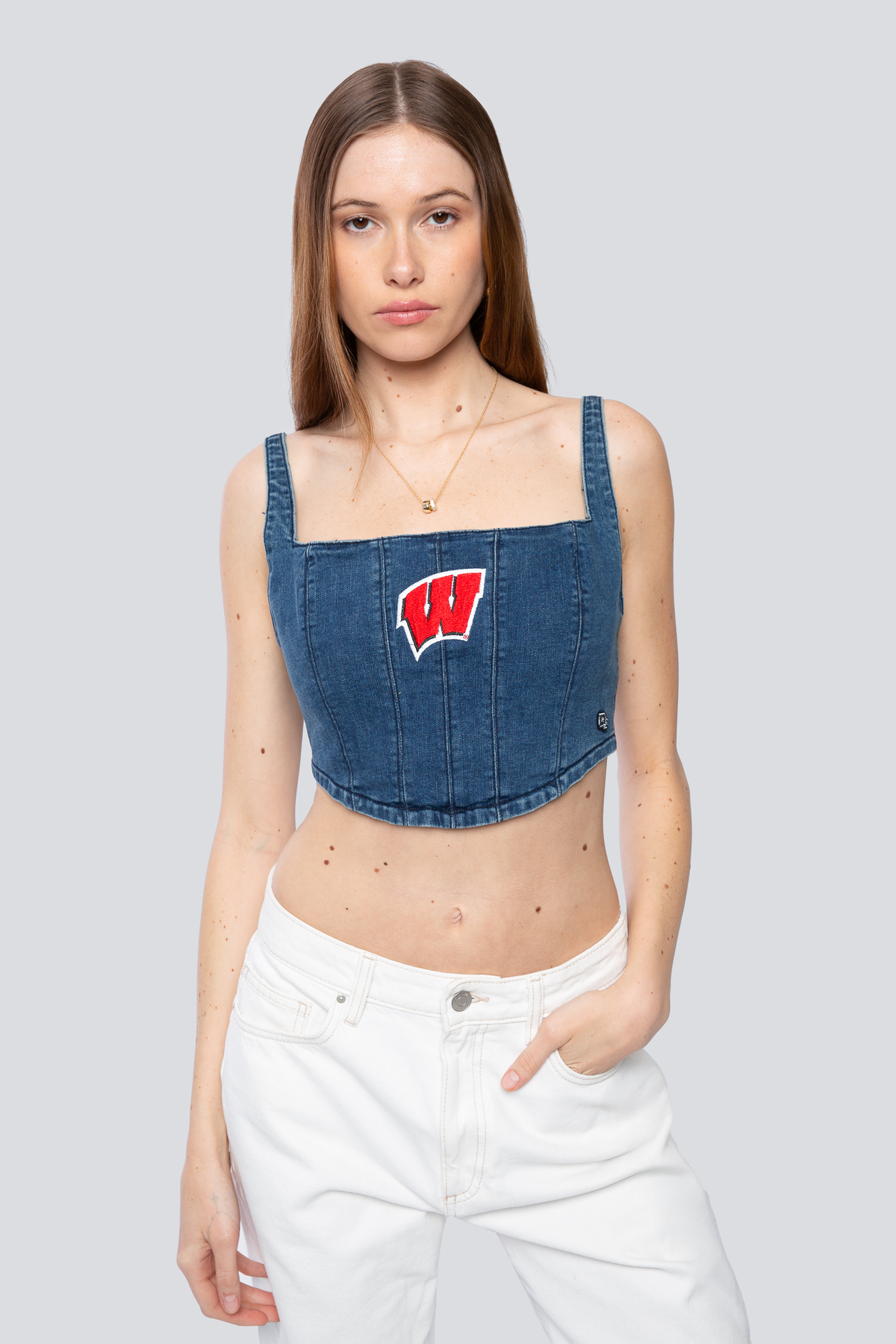University of Wisconsin Denim Corset