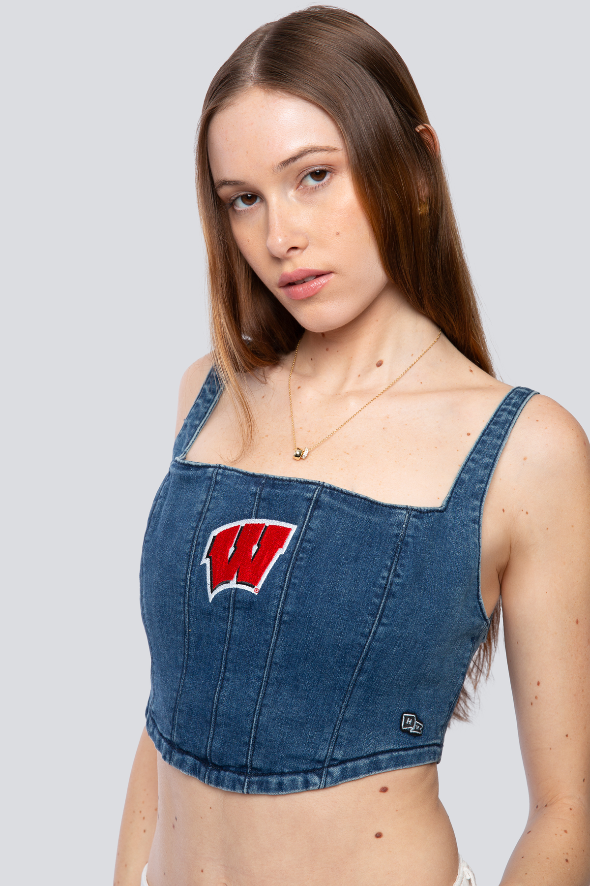 University of Wisconsin Denim Corset