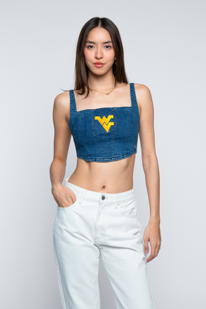 West Virginia University Denim Corset