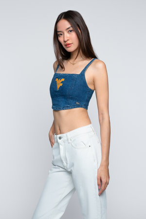West Virginia University Denim Corset