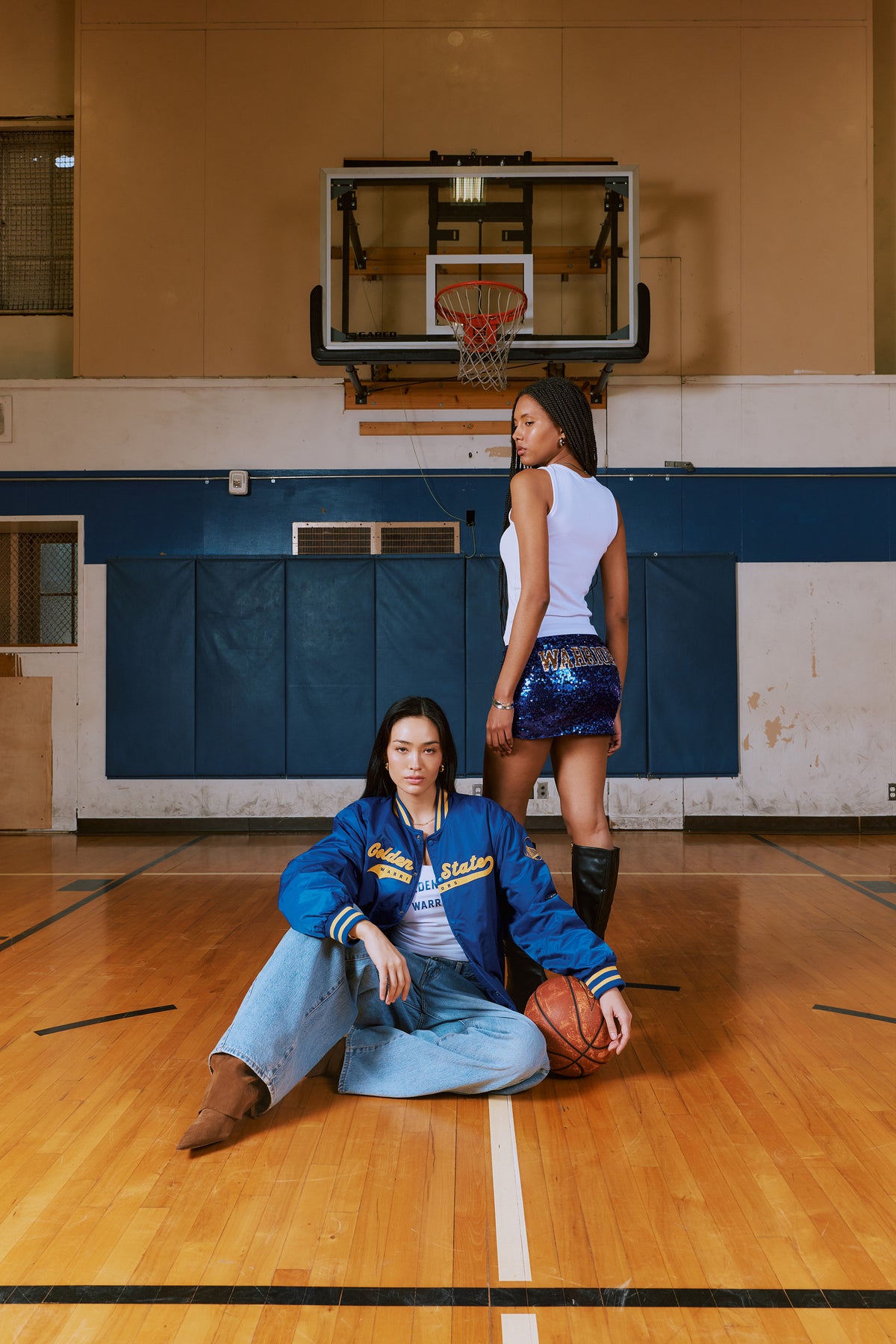 Golden State Warriors Sequin Mini Skirt