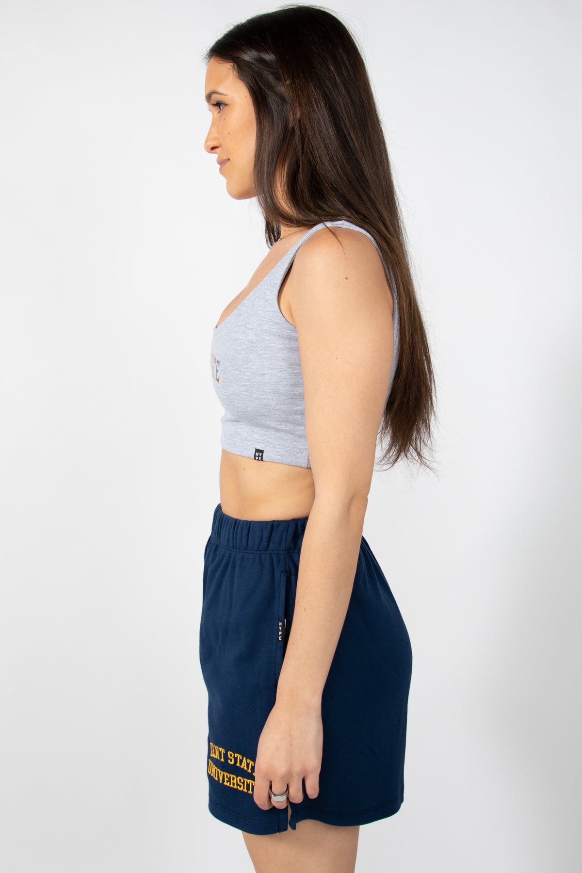 Kent State Scoop Neck Crop Top