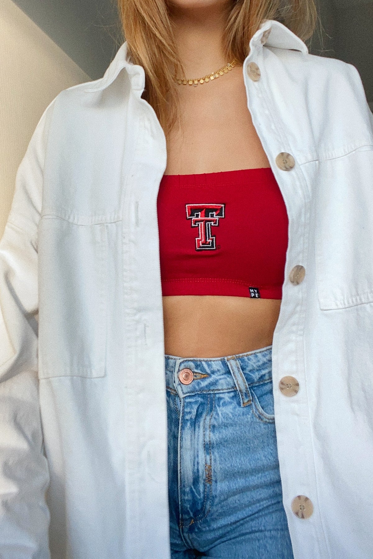 Texas Tech Bandeau Top