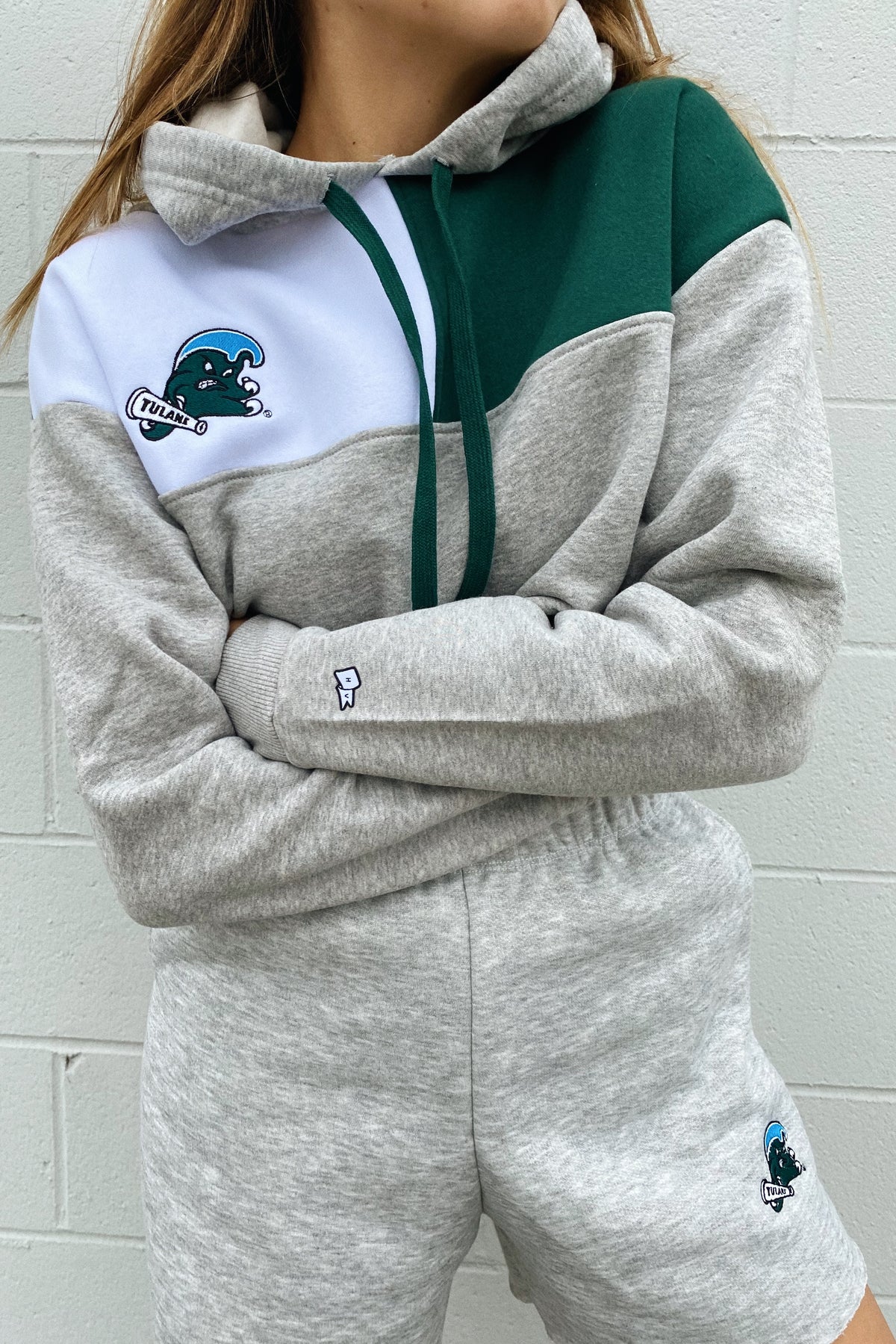 Tulane Color-Block Hoodie