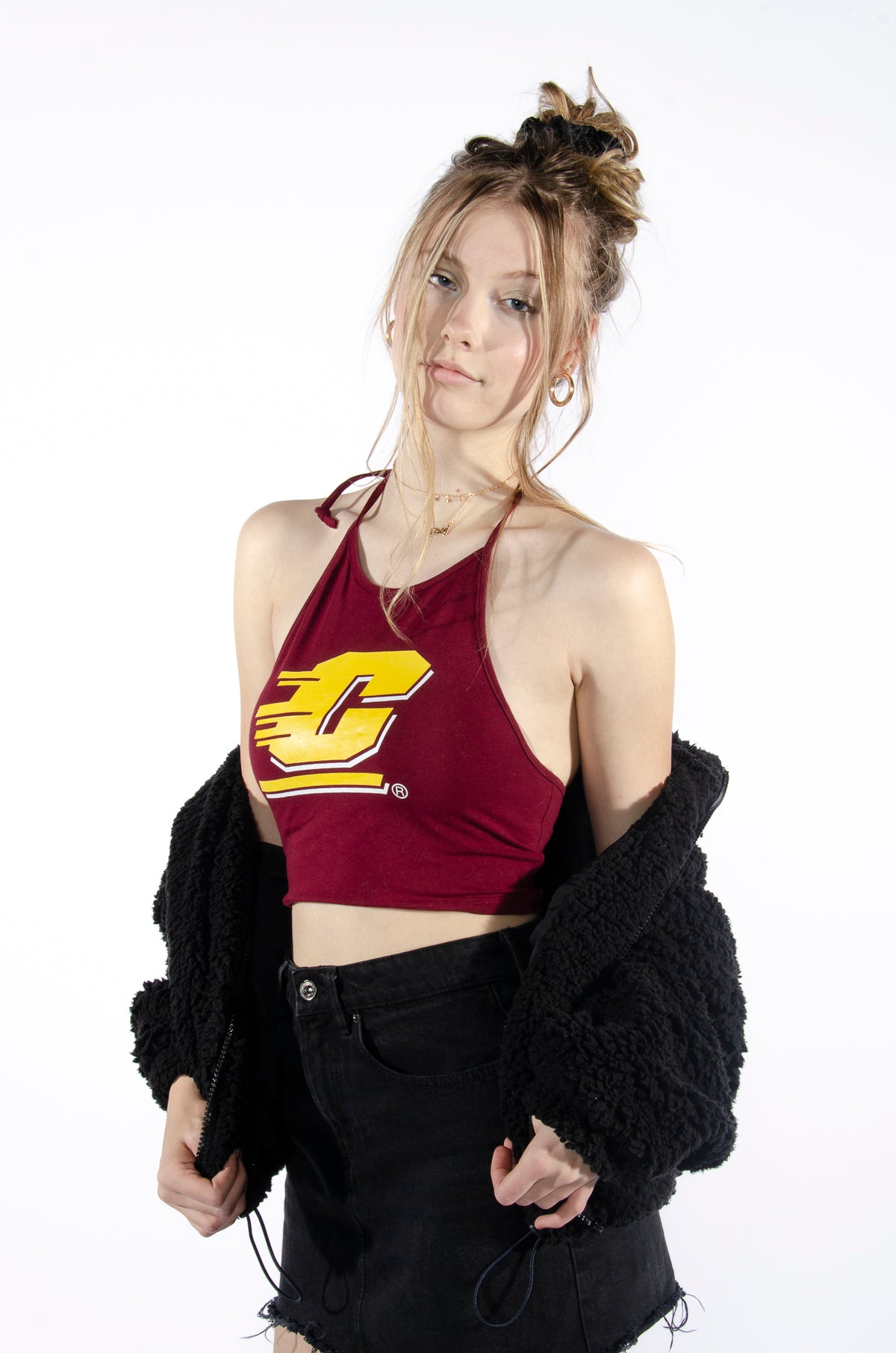 Central Michigan Halter Top - Hype and Vice